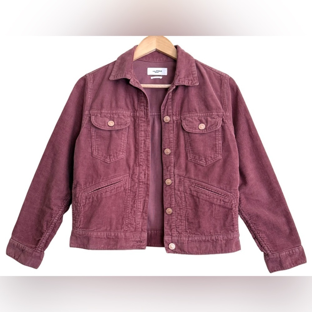 Isabel Marant Etoile 100% Cotton Trendy Foftya Corduroy Trucker Jacket 34/XS/S - Picture 1 of 11